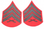 14 - UNITED STATES MARINE CORPS, PATCH BRASÃO BORDADO, DIVISA, INSIGNIA, FUZILEIRO NAVAL ESTADOS UNIDOS, SERGEANT, UNIFORME PASSEIO
