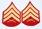 15 - UNITED STATES MARINE CORPS, PATCH BRASÃO BORDADO, DIVISA, INSIGNIA, FUZILEIRO NAVAL ESTADOS UNIDOS, SERGEANT, UNIFORME GALA