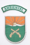 INSIGNIA OU PATCH, BORDADO DE OMBRO, POLÍCIA MILITAR, PARANÁ, POLÍCIA AMBIENTAL
