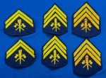 82 - BOMBEIROS - INSIGNIAS DIVISAS OBSOLETAS 3 PARES