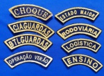 88 - 8 INSIGNIAS DIVERSAS DE OMBRO