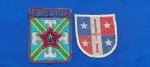 120 - DUAS ANTIGAS INSIGNIAS PATCHES MILITARES BRASILEIRAS