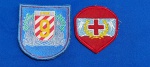 121 - DUAS ANTIGAS INSIGNIAS PATCHES MILITARES BRASILEIRAS