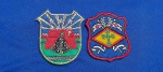 122 - DUAS ANTIGAS INSIGNIAS PATCHES MILITARES BRASILEIRAS