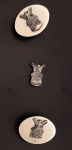 DEPARTMENT OF AIR FORCE, PAR DE ABOTOADURAS (2.0 X 1.5 CM), LAPEL PIN, (1.0 X 0.7 CM), ADMINISTRA CONJUNTAMENTE US AIR FORCE E US SPACE FORCE