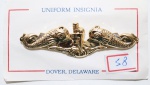 50 -BADGE, INSIGNIA, U.S. NAVY, SUBMARINE WARFARE OFFICER, 7 X 2 CM,
