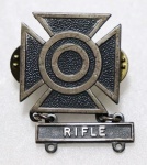 BADGE,  U.S. ARMY,SHARP SHOOTER, RIFLE,  3,5 X 2,5 CM