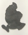 SÃO PAULO FUTEBOL CLUB, 8,5 X 6,5 CM, MASCOTE SANTO