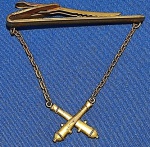 PRIMEIRA GUERRA MUNDIAL PRENDEDOR DE GRAVATA "NECKTIE', U S ARMY FIELD ARTILLERY,