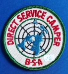 16 - THE BOY SCOUTS OF AMÉRICA - PATCH - ANOS 60/70 - DIRECT SERVICE CAMPER