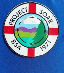 17 - THE BOY SCOUTS OF AMÉRICA - PATCH/ADESIVO - ANOS 60/70 - 1971 - PROJECT SOAR