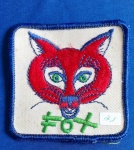 21 - THE BOY SCOUTS OF AMÉRICA - PATCH - ANOS 60/70 - RED FOX PATROL