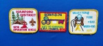 35 - VINTAGE - BSA - THE BOY SCOUTS OF AMÉRICA - 3 ANTIGOS PATCHES