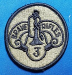 2 - U.S.ARMY - PATCH - SUBDUED - 3RD ARMORED CAVALRY