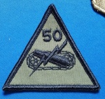 4 - U.S.ARMY - PATCH - SUBDUED - 5OTH ARMORED DIVISION