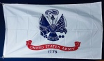 UNITED STATES ARMY  1775 - BADEIRA PATRIÓTICA - TECIDO SINTÉTICO - 90 X 155 CM - FACE ÚNICA