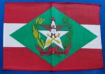SANTA CATARINA - BANDEIRA PEQUENA - 28 X 18 CM - ALGODÃO GOMADO