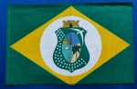 CEARÁ - BANDEIRA PEQUENA - 28 X 18 CM - ALGODÃO GOMADO