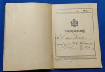AUSTRIA, PRIMEIRA GUERA MUNDIAL, LANDSTURMPAK, CARTEIRA DE LEGITIMAÇÃO,