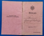 Militärpa, IMPÉRIO ALEMÃO, MILITARPASS HANDBOOK, 1900, 20 PÁGINAS, COMPLETO,
