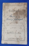 SOLDBUCH, IMPÉRIO ALEMÃO, 1918, 16 PÁGINAS + ANEXOS COM VALES, COMPLETO,
