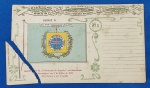 Cartão Postal da Colleção Brasiliana de Vulgarização dos Fatos da História Nacional , Série 1ª, nº 8 - Bandeira da Confederação do Equador - organizado pelo escritor gaúcho J. Simões Lopes Neto.