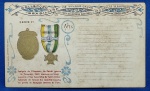 Cartão Postal da Colleção Brasiliana de Vulgarização dos Fatos da História Nacional , Série 1ª, nº 16 - Insignia de Voluntários da Pátria (guerra do Paraguay).  Trabalho organizado pelo renomado escritor gaúcho J. Simões Lopes Neto.