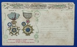 Cartão postal da Coleção Brasiliana. Condecoração da Ordem do Cruzeiro do Sul a Primeira Instituída no Brasil em 1º de dezembro de 1822. 1ª Série de Vulgarização dos fatos da História Nacional - por J. Simões Lopes Netto - Pelotas.