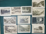 AUSTRIAN CIGARRETES CARDS - 11 CROMOS COM PAISAGENS AUSTRIACAS - DIFERENTES FABRICANTES - 7 X 10,5 CM - 85 X 7CM ETC - INICIO SEC XX
