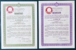 REINO DA IUGOSLAVIA - 1933 - APÓLICE - EMPRUNT FUNDING OR 5% - 5 FRANC OR/50 FRANCS OR - 20 X 15 CM