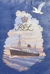 VOUCHER - ROYAL INTEROCEAN LINE - M.V. TEGELBERG - VOYAGE 16-A - 1954 - 3RD CLASS