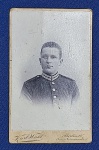 FOTO CARTÃO SOLDADO PRUSSIANO 6 x9 cm, PHOTOGRAPH - ANSTALT - VON KARL WAHL - BERLIN