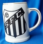 SANTOS FUTEBOL CLUBE - CANECA DE CHOPP - ANOS 70