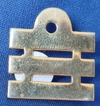 16 - MARINHA DO BRASIL - ANTIGA INSIGNIA METÁLICA - CAPITÃO DE FRAGATA  -  2,5  X 2,5 CM