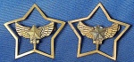 27 - FORÇA AÉREA BRASILEIRA - ANTIGOS DISTINTIVOS -  EPCAR - ESCOLA PREPARATÓRIA DE CADETES - DOIS MODELOS -  4,5  X 4,,5 CM