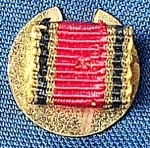 RARA BOTOEIRA DA ORDEM DO MÉRITO DA REPÚBLICA FEDERAL DA ALEMANHA - GUERRA FRIA - METAL + FITA - steinhauer & lück lüdenscheid - 8 X 12 MM