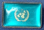 UNITED NATIONS ORGANISATION - DISTINTIVO - PIN METAL/ARÍLICO - ANOS 60 - 2,3 X 1.5 CM