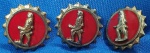 LAPEL BUTTON - HONORABLE DISCHARGE - COMO MINUTEMAN BUTTON , CONCEDIDO PELO EXÉRCITO AMERICANO A MILITARES COM DISPENSA HONROSA , QUE TERMINAM SEU TEMPO DE SERVIÇO COM COMPORTAMENTO EXEMPLAR E DIGNO.