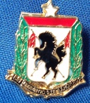 DISTINTIVO - INSIGNIA -  - POLÍCIA MILITAR  SÃO PAULO - REGIMENTO 9 DE JULHO -  18 X 21 MM