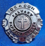ALFINETE - DISTINTIVO - DEACON - CALVARY - BAPTIST CHURCH - 20 MM