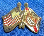 COLECIONISMO -  ALFINETE/DISTINTIVO - BANDEIRAS - U.S.A. - FLÓRIDA - 22 MM