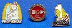 16 - PIN DISTINTIVO - MC DONALD'S PINS 3 UNID