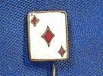 PIN/DISITNTIVO - CARTEADO - ÁS DE OUROS