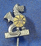 PIN/DISTINTIVO - CAMPEONATO MUNDIAL DE BASQUETE - 1970 - LIUBLIANA - BERTONI-MILANO