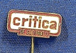 PIN/DISTINTIVO - "CRÍTICA" DE SÃO PAULO - JORNAL