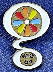 PIN/DISTINTIVO - WIG 64 - VIENA - 1964  - O MODERNISMO VERDE DO PÓS GUERRA - A MAIOR FEIRA DE JARDINAGEM DA EUROPA