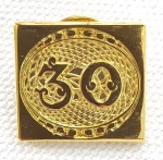 SELO OLHO DE BOI, 30 RÉIS, BROCHE, DISTINTIVO PIN, COMEMORATIVO, CORREIOS DO BRASIL,