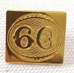 SELO OLHO DE BOI, 60 RÉIS, BROCHE, DISTINTIVO PIN, COMEMORATIVO, CORREIOS DO BRASIL,