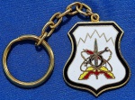 ACADEMIA MILITAR DAS AGULHAS NEGRAS - CURSO DE MATERIAL BÉLICO -  CHAVEIRO - ANOS 70