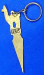 PERU - LHAMA - CHAVEIRO PONTEIRA EM LATÃO/VRONZE